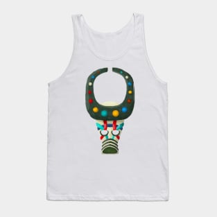 Watercolor tribal mask Tank Top